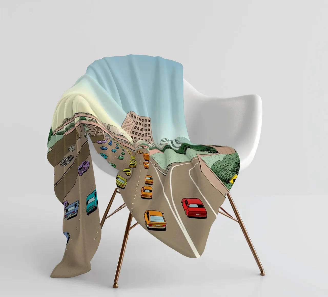 autostrada arcobaleno coperta in pile da ART BEST
