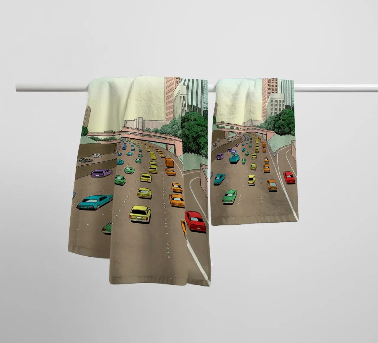 autostrada arcobaleno asciugamano da bagno da ART BEST