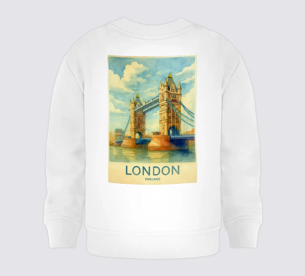 londra inghilterra pittura acquerello felpa neonato da lilly