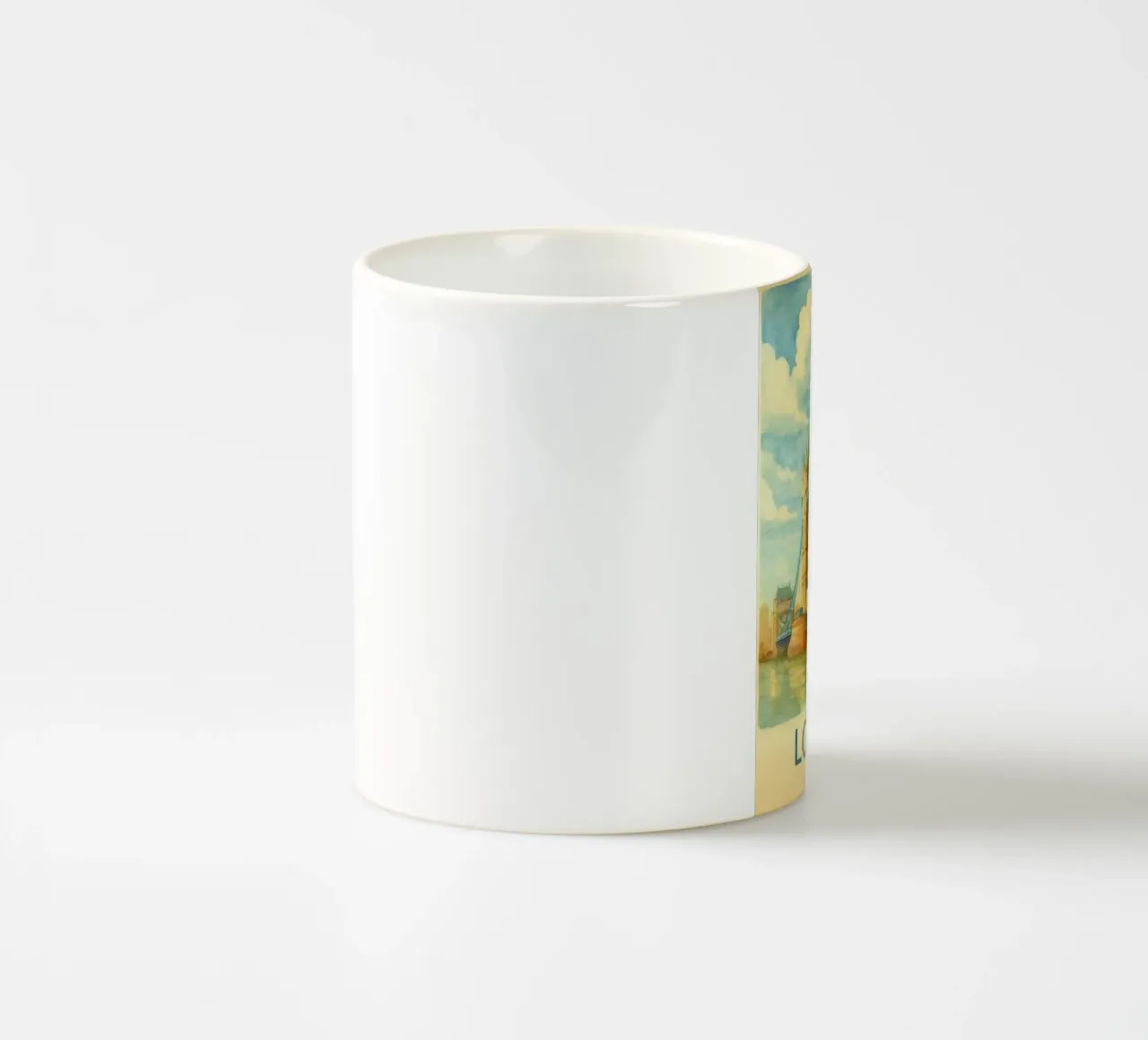 londra inghilterra pittura acquerello tazza in ceramica da lilly