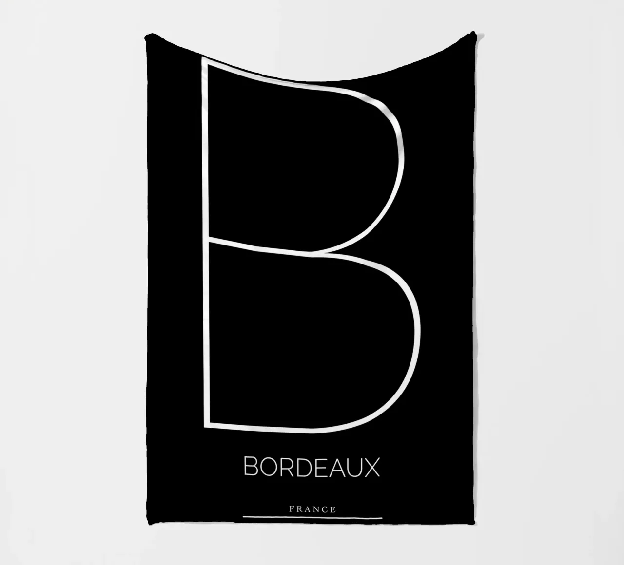 BORDEAUX - noir coperta in pile da CityLights