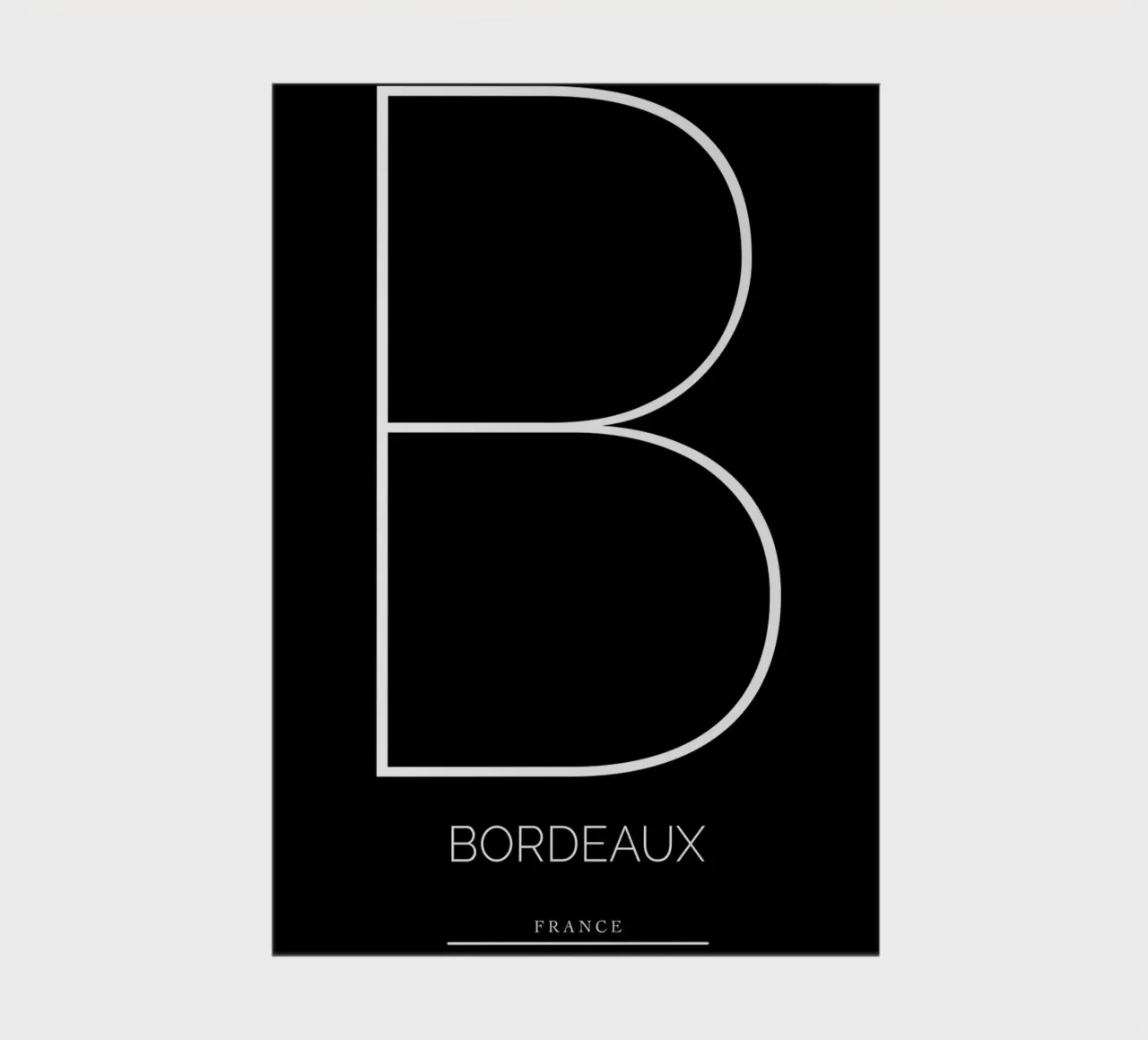BORDEAUX - noir notebook by CityLights