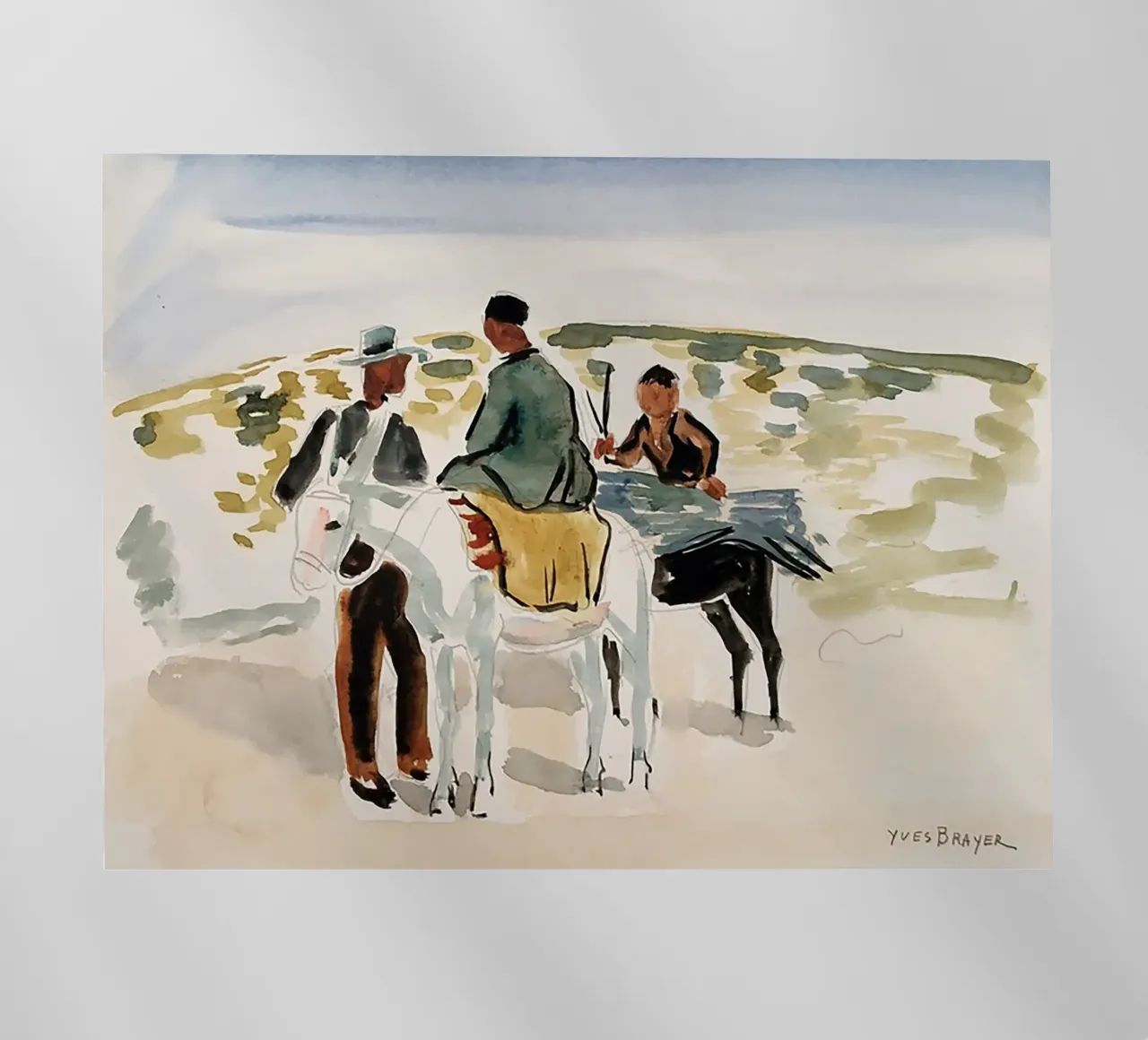 Cavalieri in Camargue pellicola backlit da Callaway