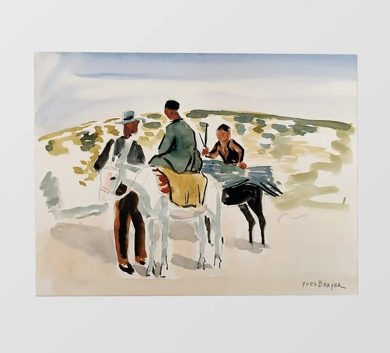 Cavalieri in Camargue pellicola backlit da Callaway