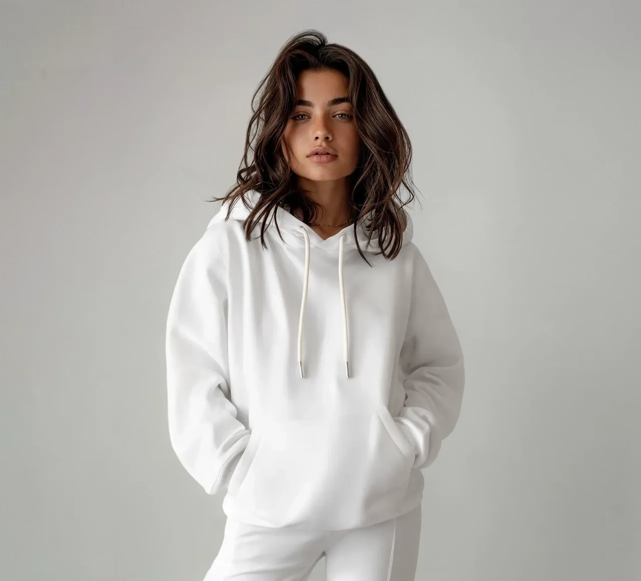 Eichhörnchen Close-up – Herbstportrait Bauhaus inspiriert Hoodie von DARIA IVANOVNA