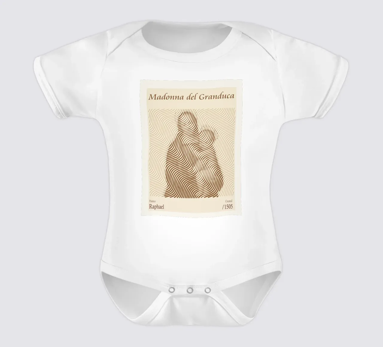 Madonna des Großherzogs - Raffael Kurzarm Babybody von Doa Project