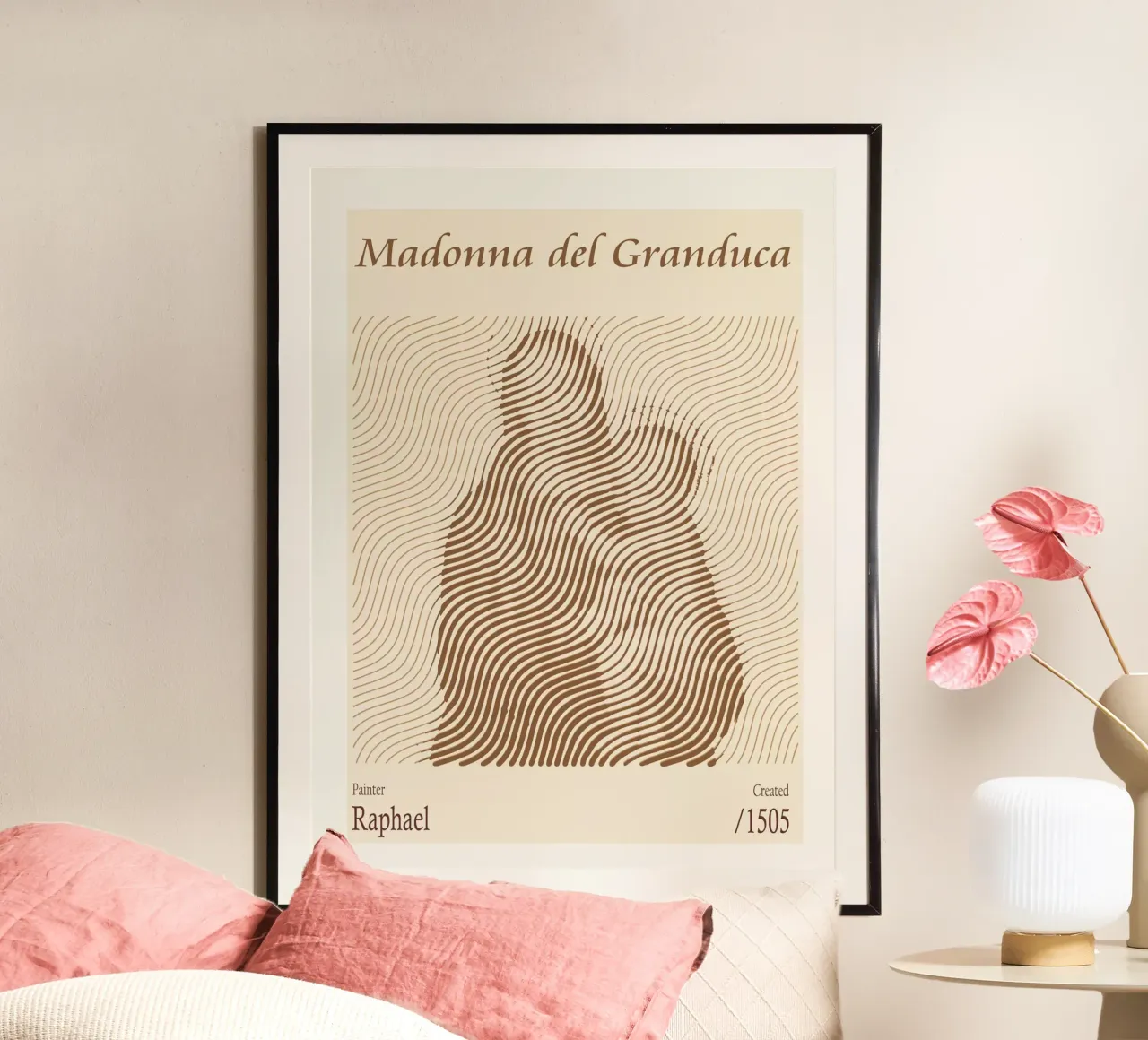 Madonna del Granduca – Raphael poster con telaio in alluminio da Doa Project