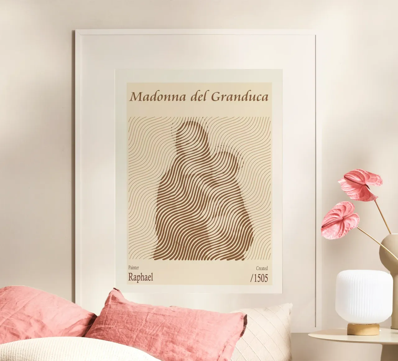 Madonna del Granduca – Raphael poster con telaio in alluminio da Doa Project