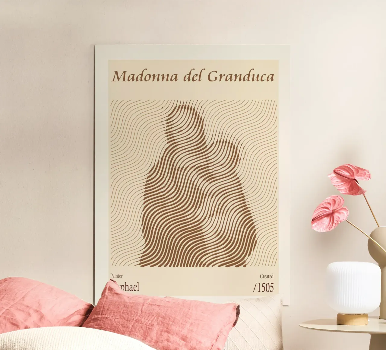 Madonna del Granduca – Raphael poster con telaio in alluminio da Doa Project