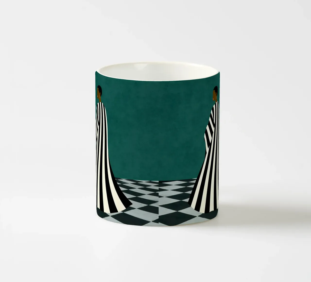 Grazia monocromatica tazza in ceramica da DesignArt