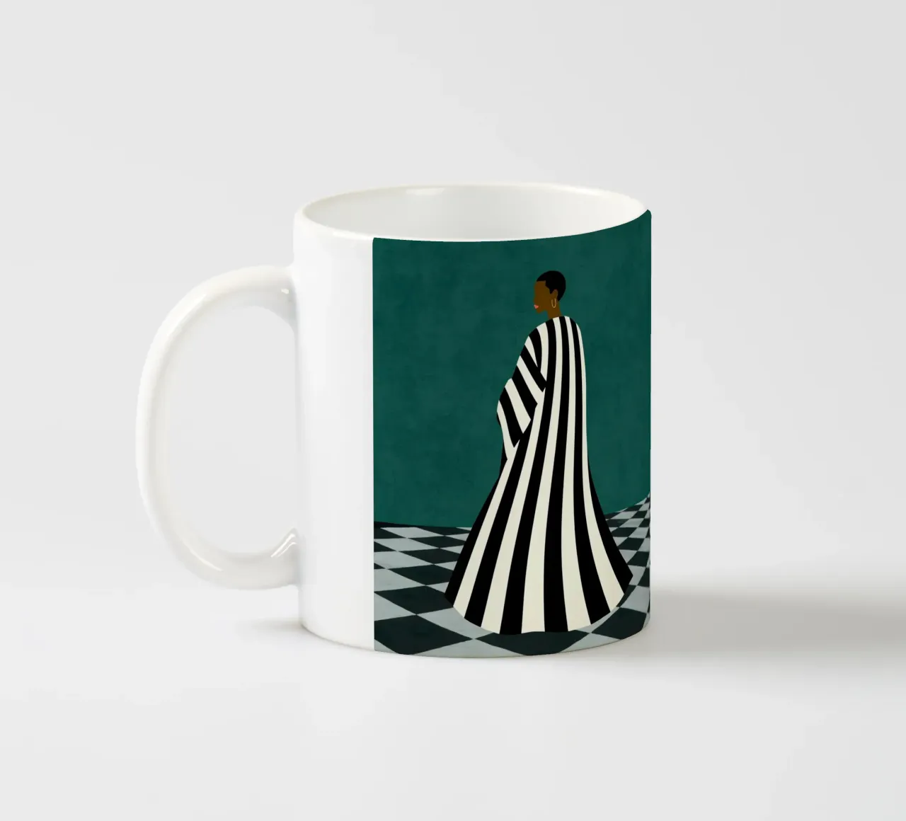 Grazia monocromatica tazza in ceramica da DesignArt