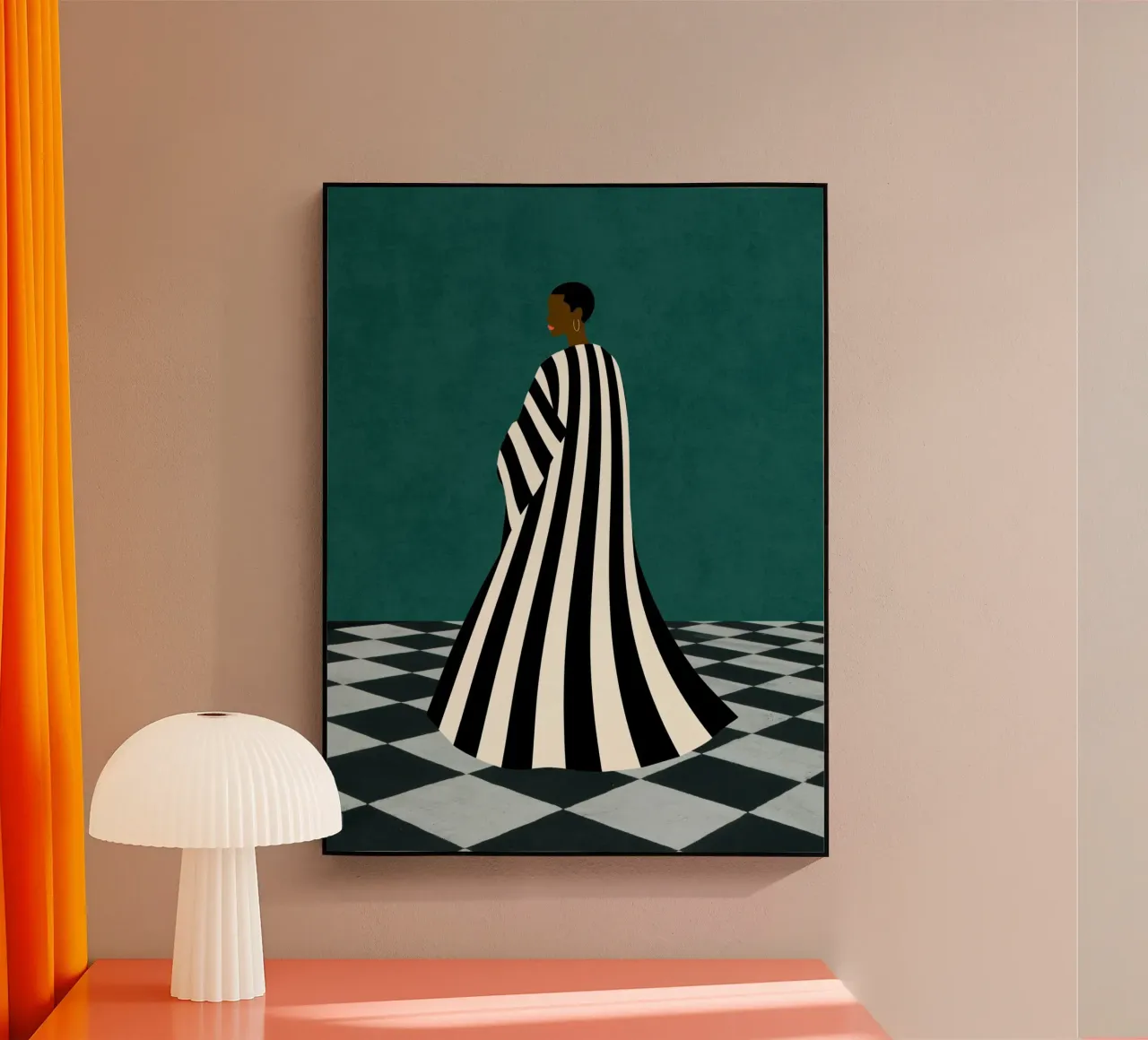 Grazia monocromatica plexiglass da DesignArt