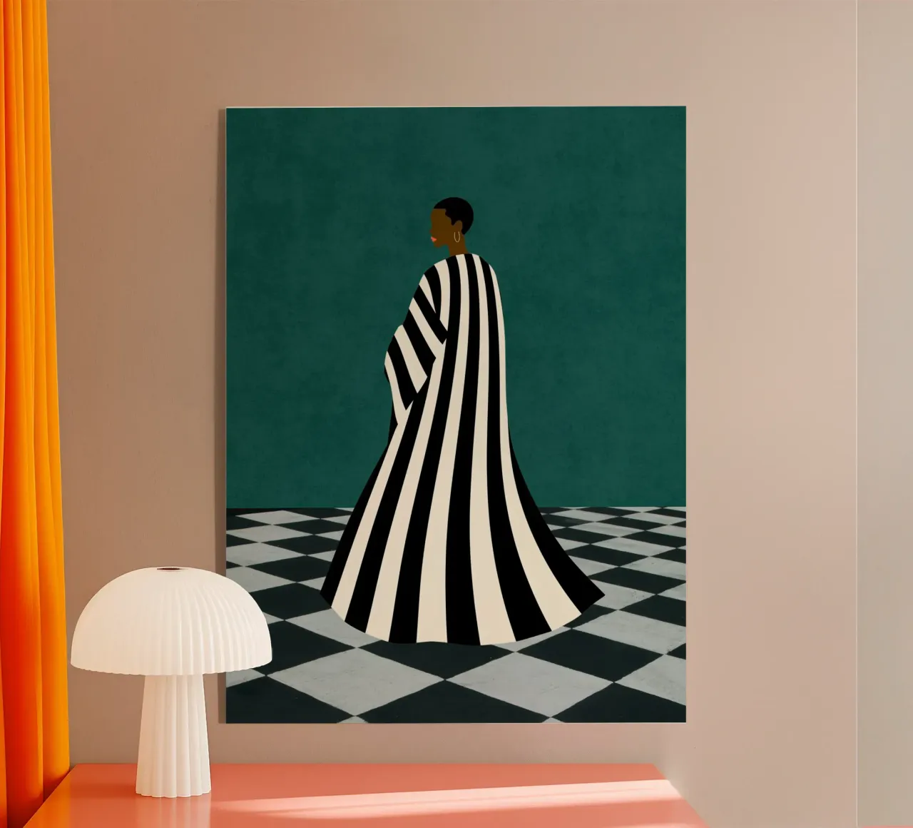 Grazia monocromatica plexiglass da DesignArt