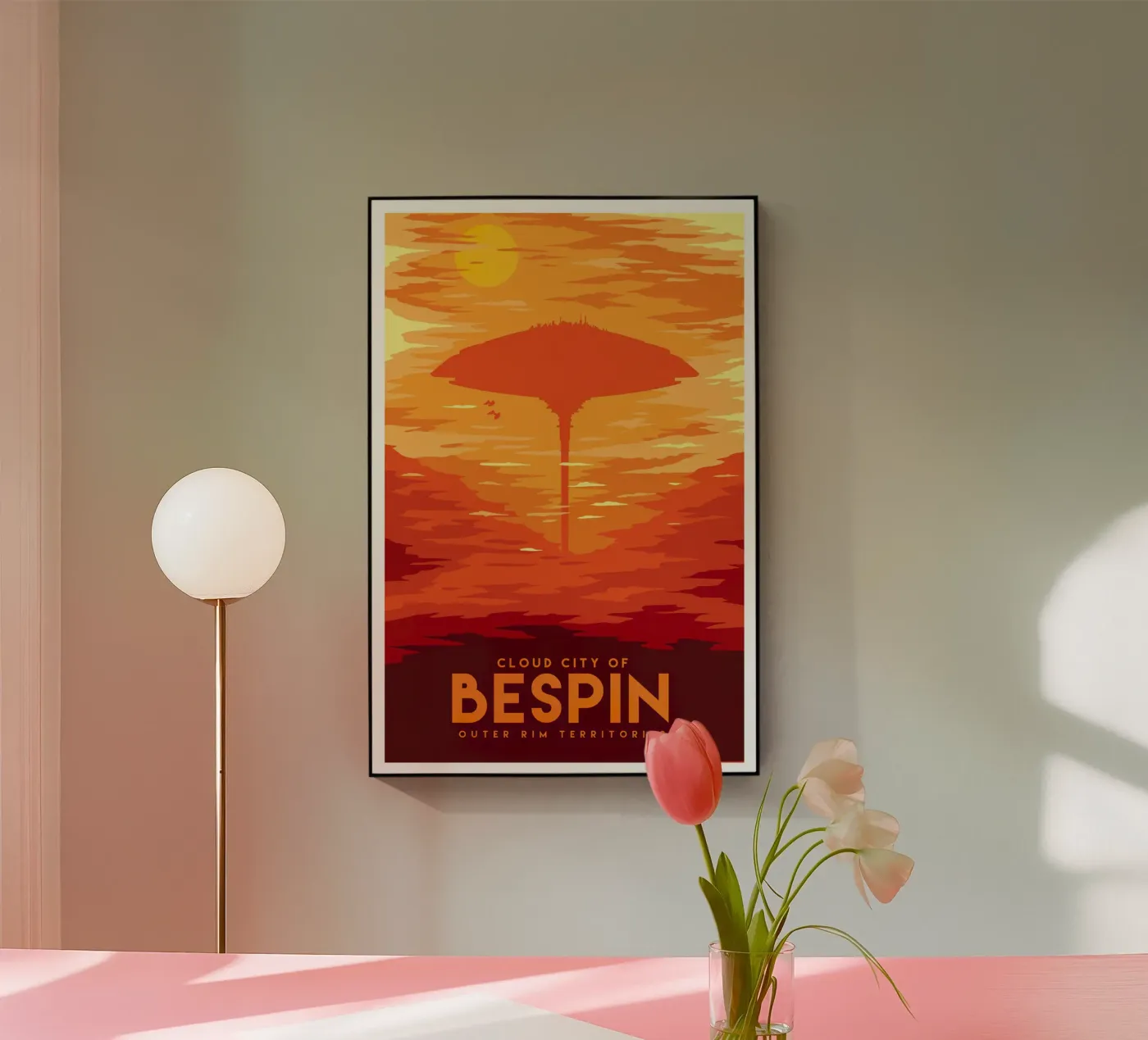 Cloud City  Bespin acryl van Robert Hoff