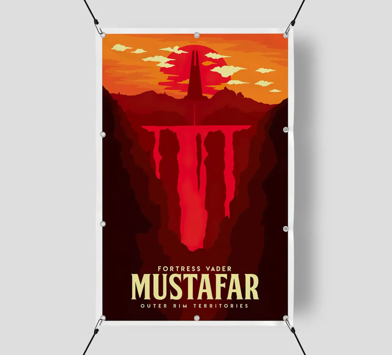 Fortress Vader Mustafar telo in pvc da Robert Hoff