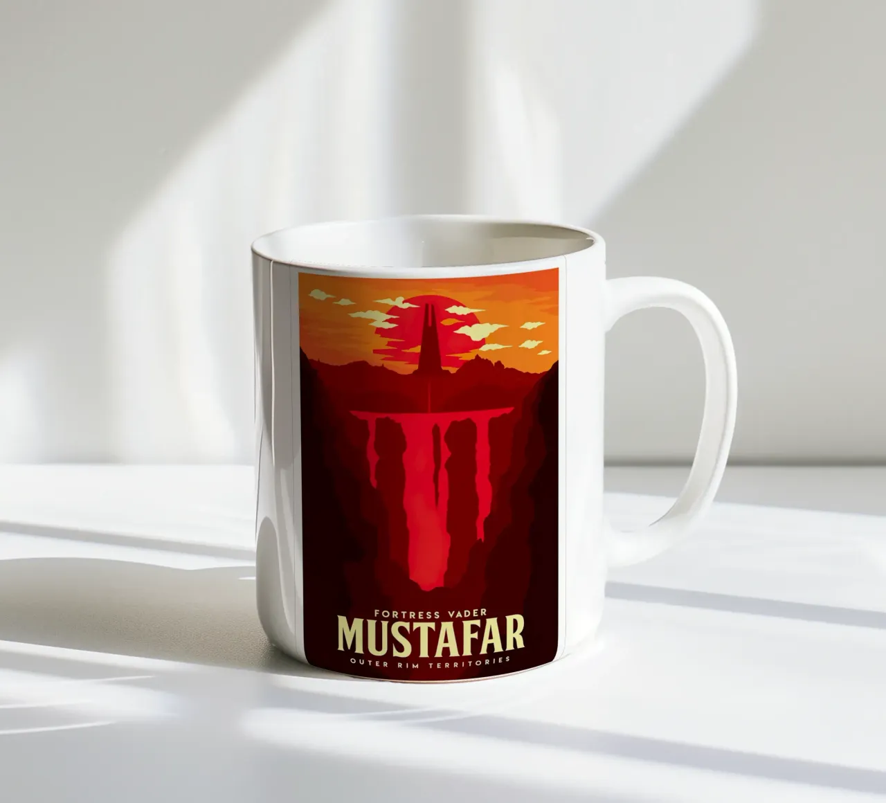 Fortress Vader Mustafar tazza in ceramica da Robert Hoff