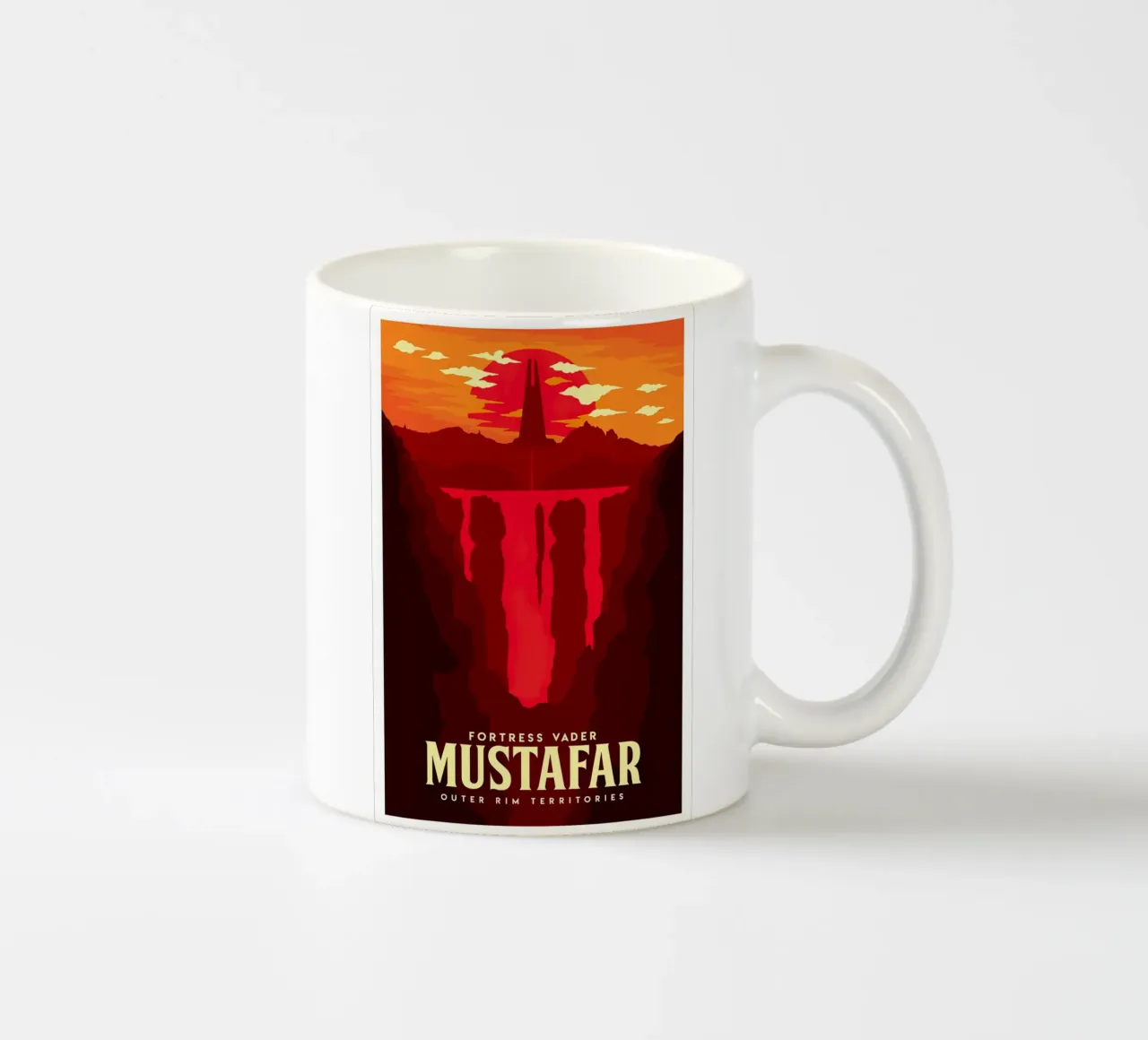Fortress Vader Mustafar tazza in ceramica da Robert Hoff