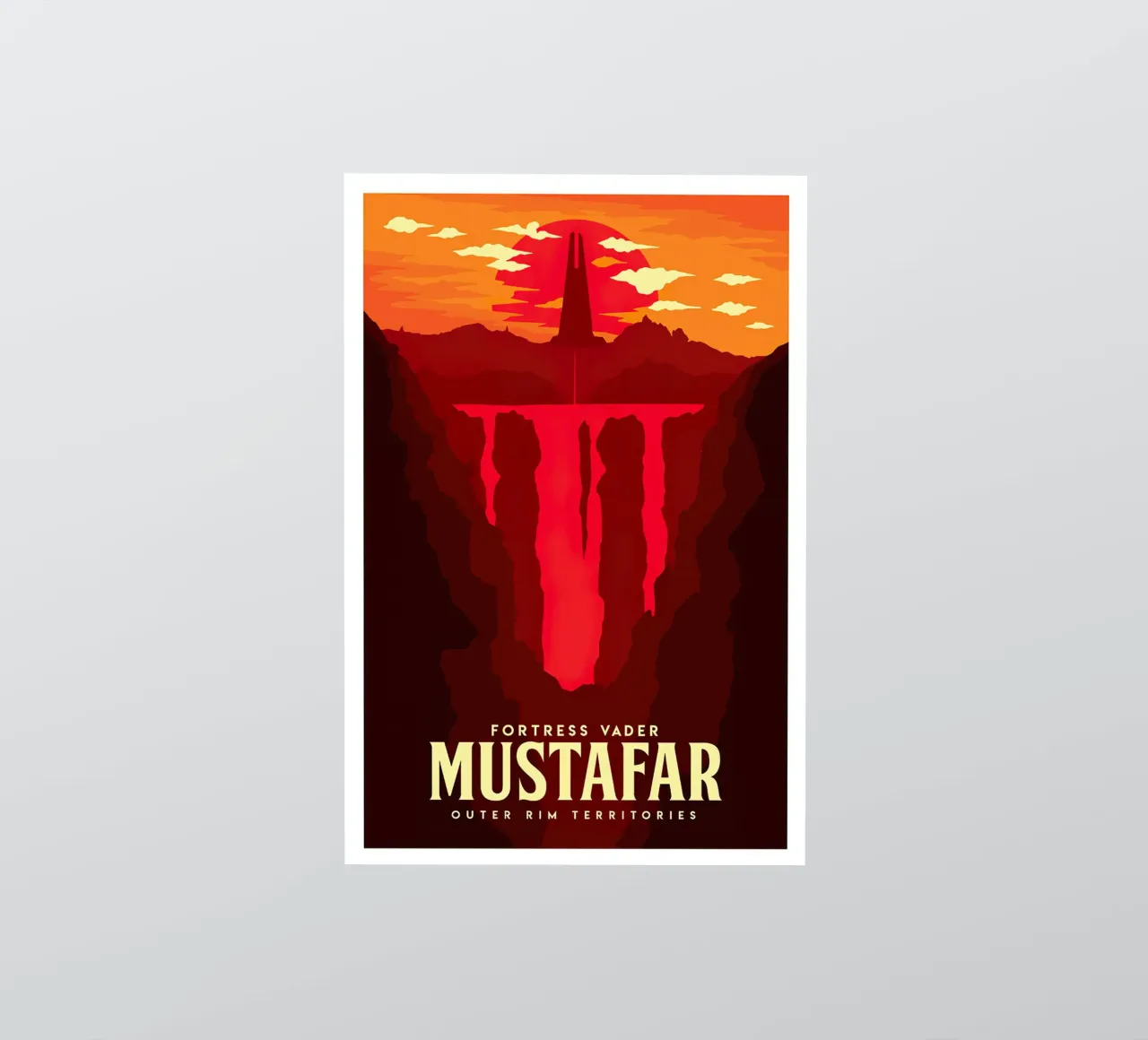 Fortress Vader Mustafar adesivo da Robert Hoff