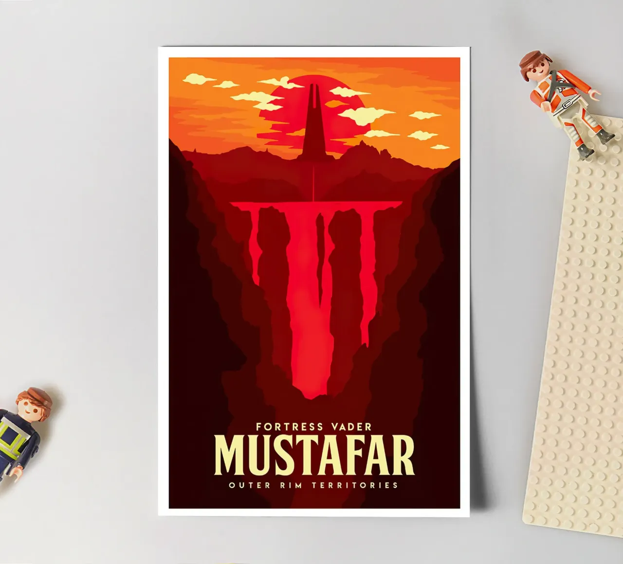 Fortress Vader Mustafar foglio adesivo da Robert Hoff