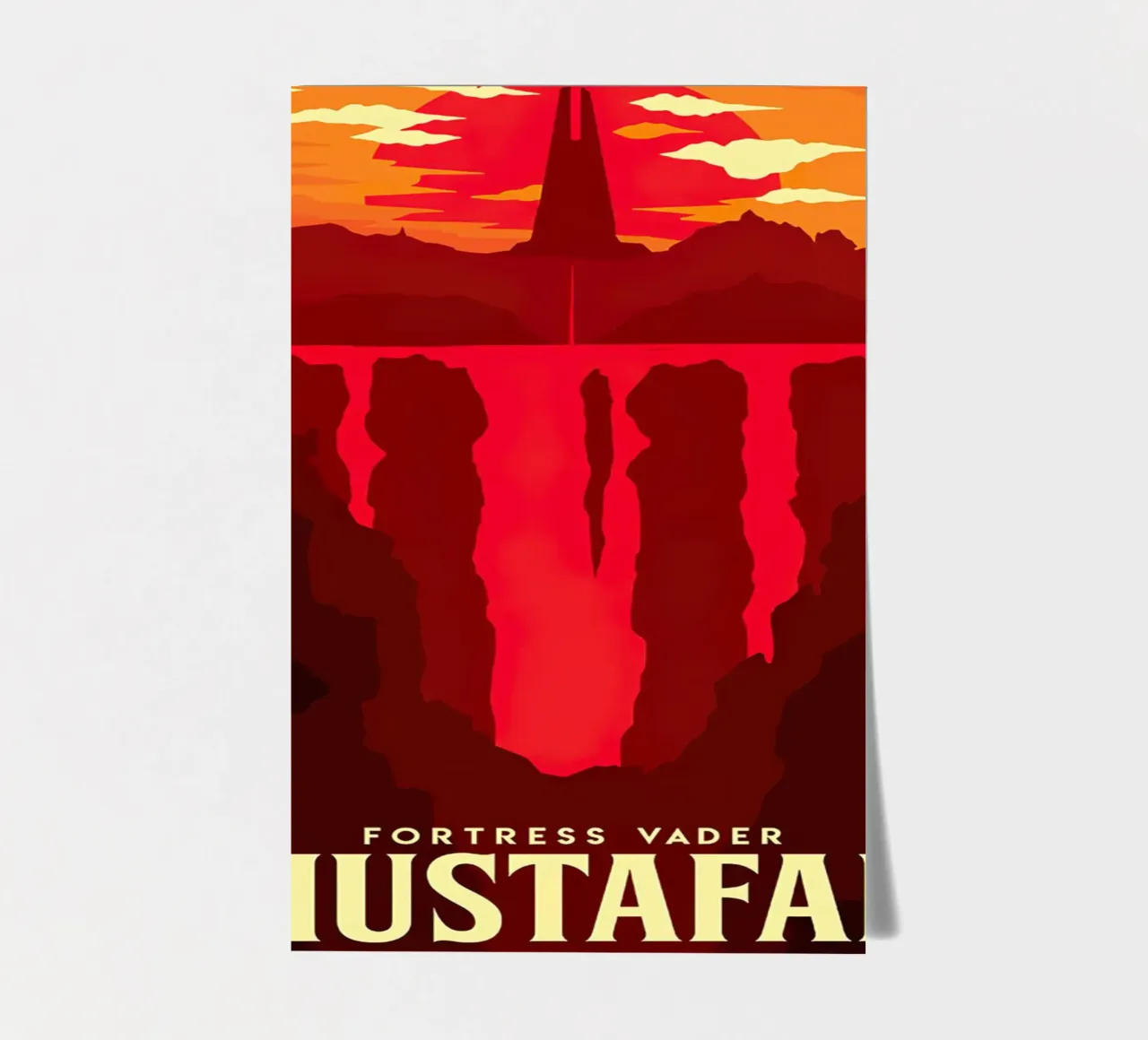Fortress Vader Mustafar foglio adesivo da Robert Hoff