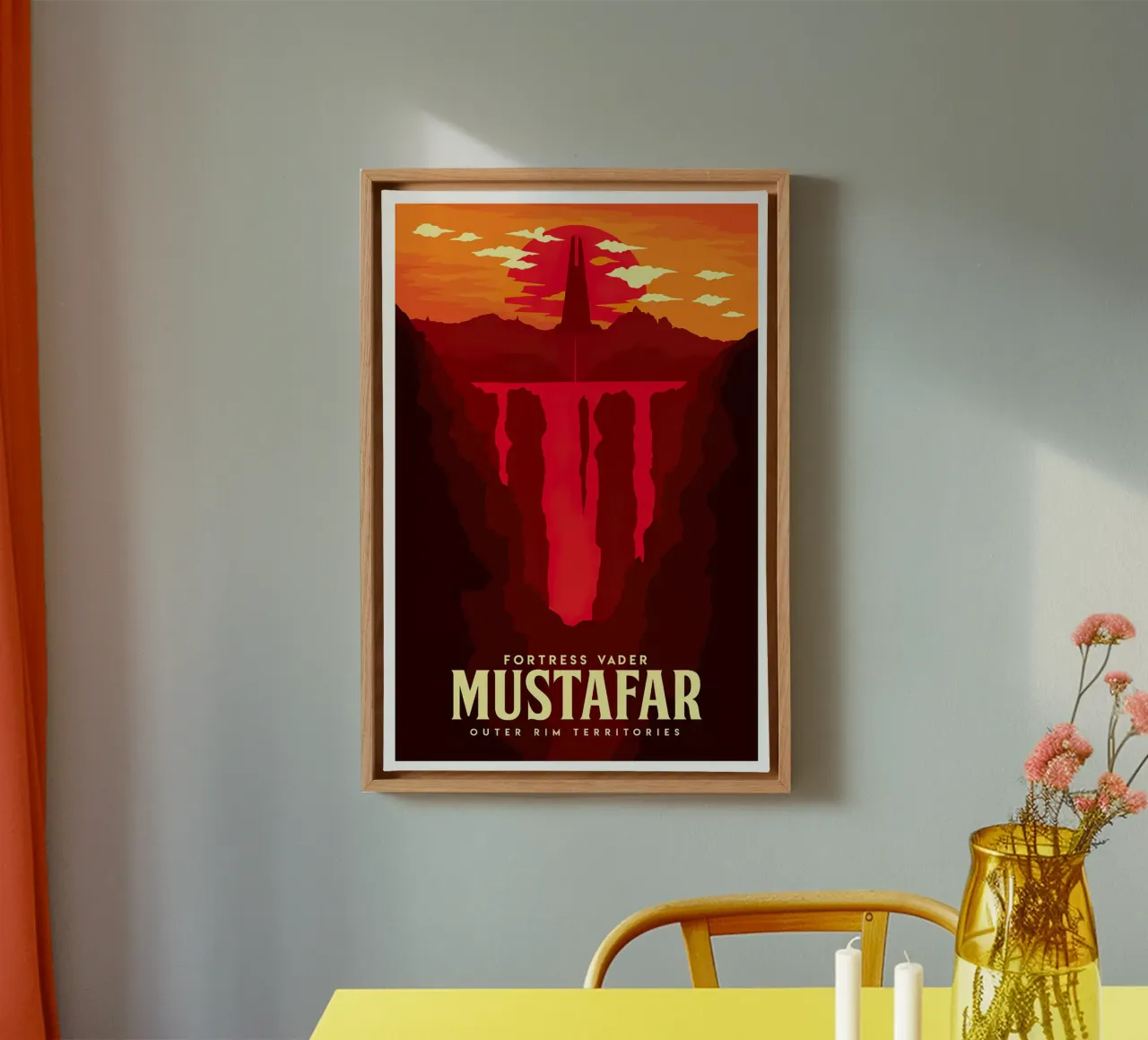 Fortress Vader Mustafar tela da Robert Hoff