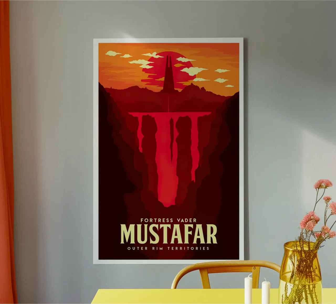 Fortress Vader Mustafar tela da Robert Hoff