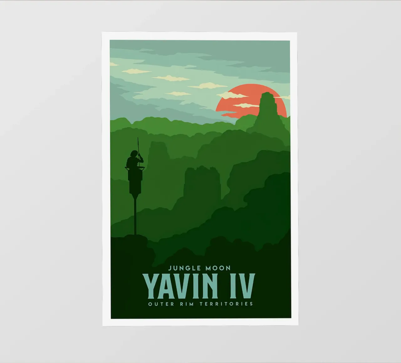 Jungle Moon Yavin IV pellicola backlit da Robert Hoff