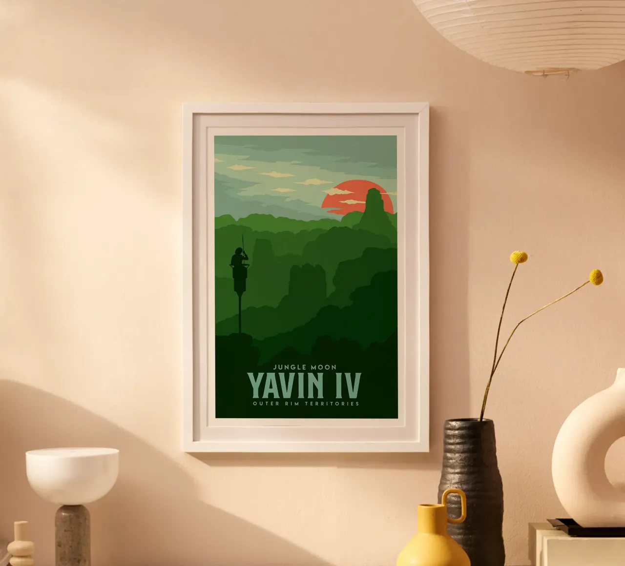 Jungle Moon Yavin IV carta hahnemühle da Robert Hoff