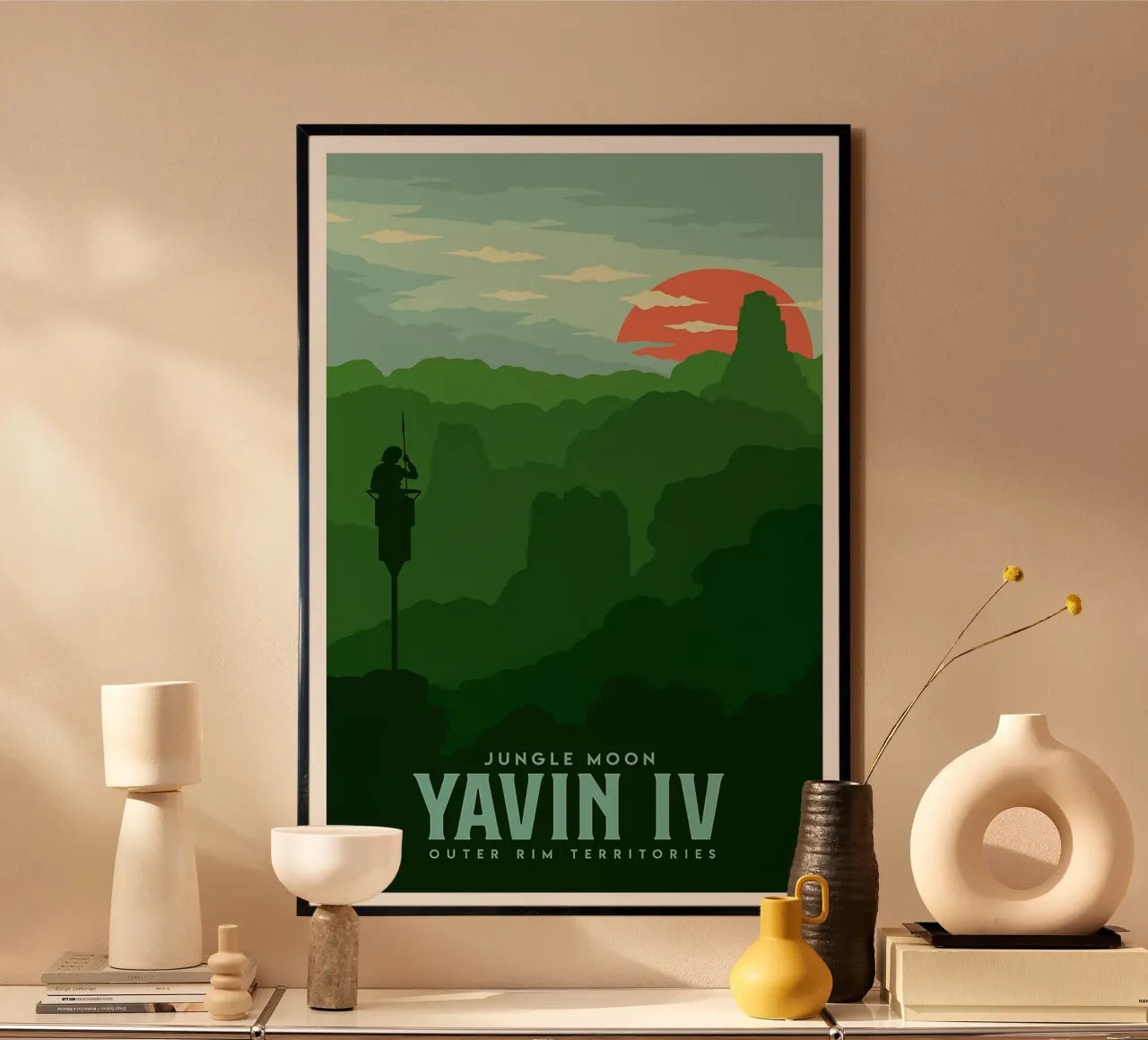 Jungle Moon Yavin IV carta hahnemühle da Robert Hoff