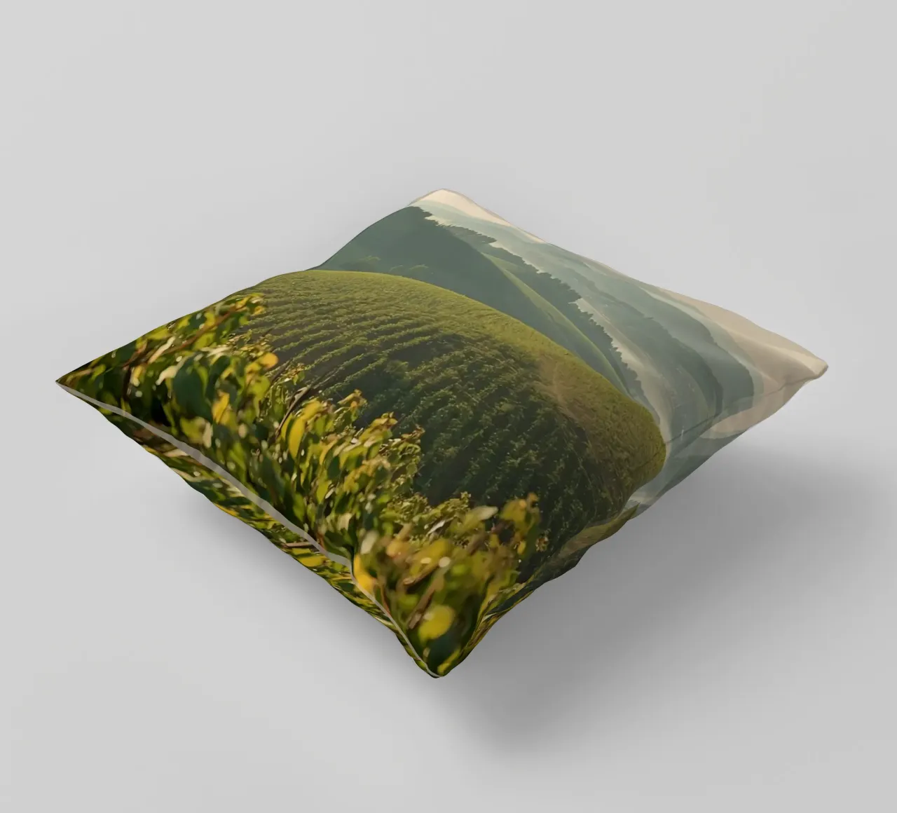 Colline del vigneto all'alba cuscino da DesignDoodle