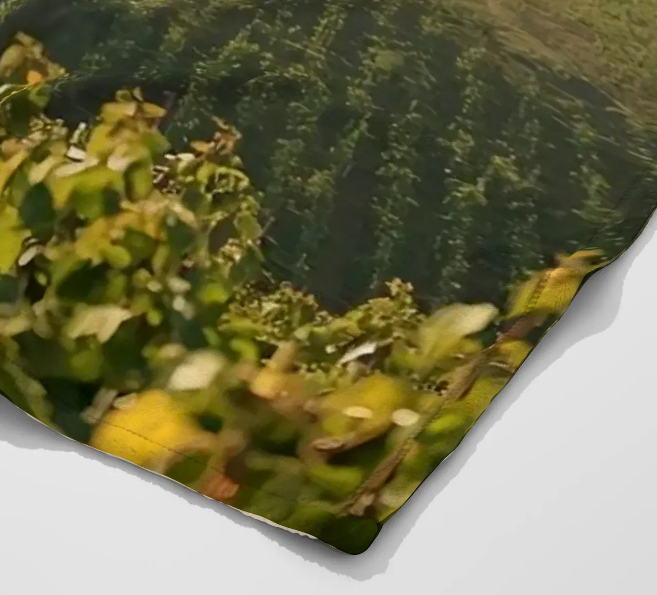 Colline del vigneto all'alba coperta in pile da DesignDoodle