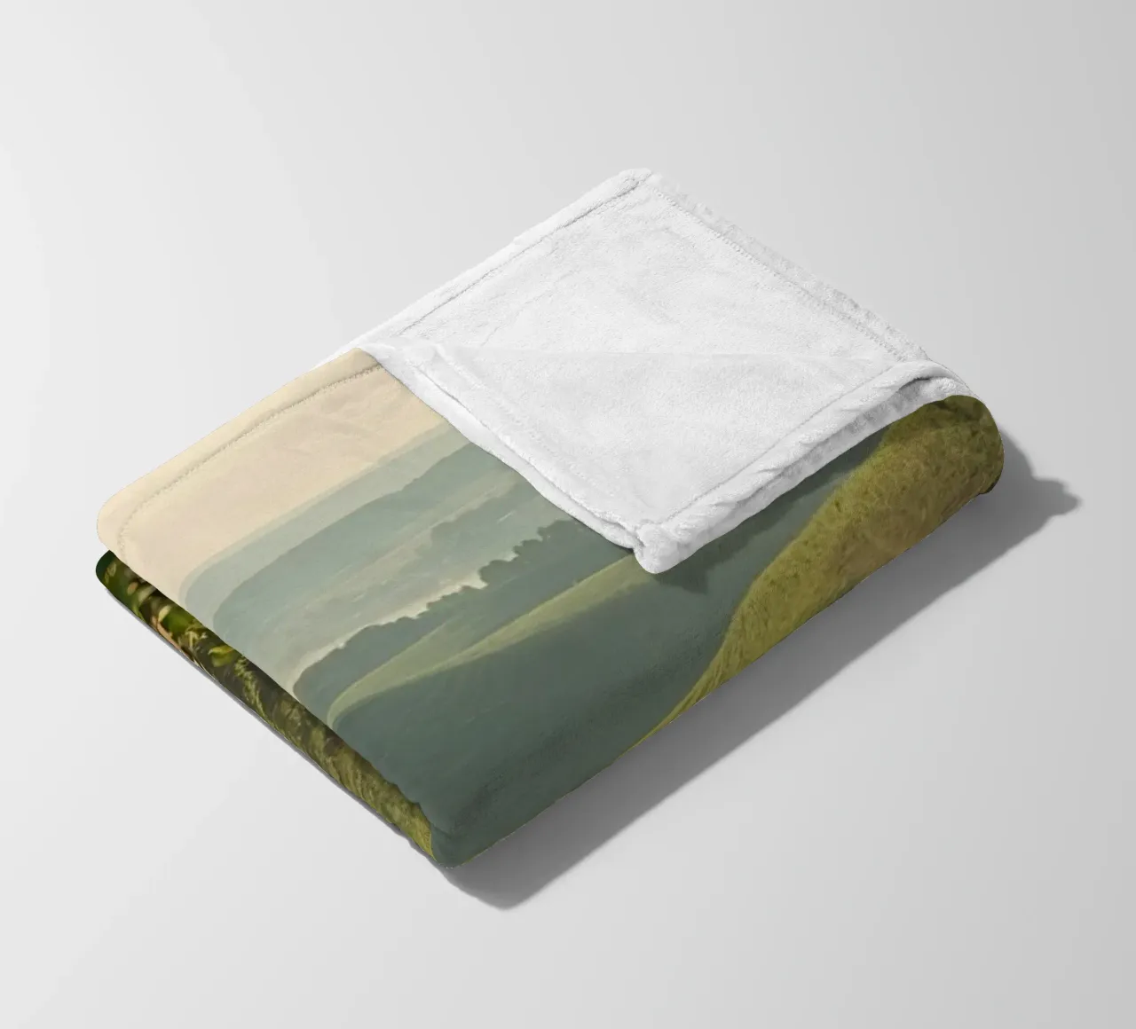 Colline del vigneto all'alba coperta in pile da DesignDoodle