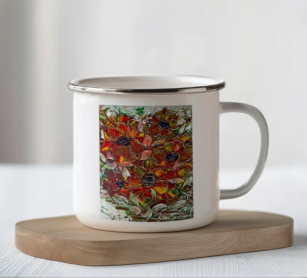 3D DREAM 7. tazza in smalto da Thierry Vobmann Abstract painting