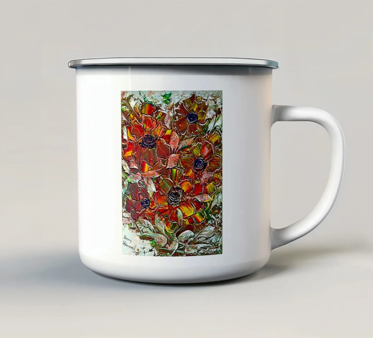 3D DREAM 7. tazza in smalto da Thierry Vobmann Abstract painting