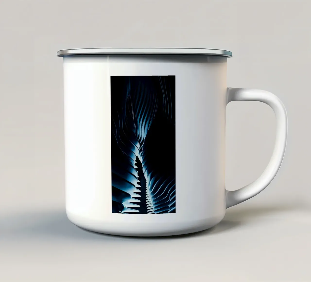 luce che si attorciglia nella notte tazza in smalto da Earthly Visions