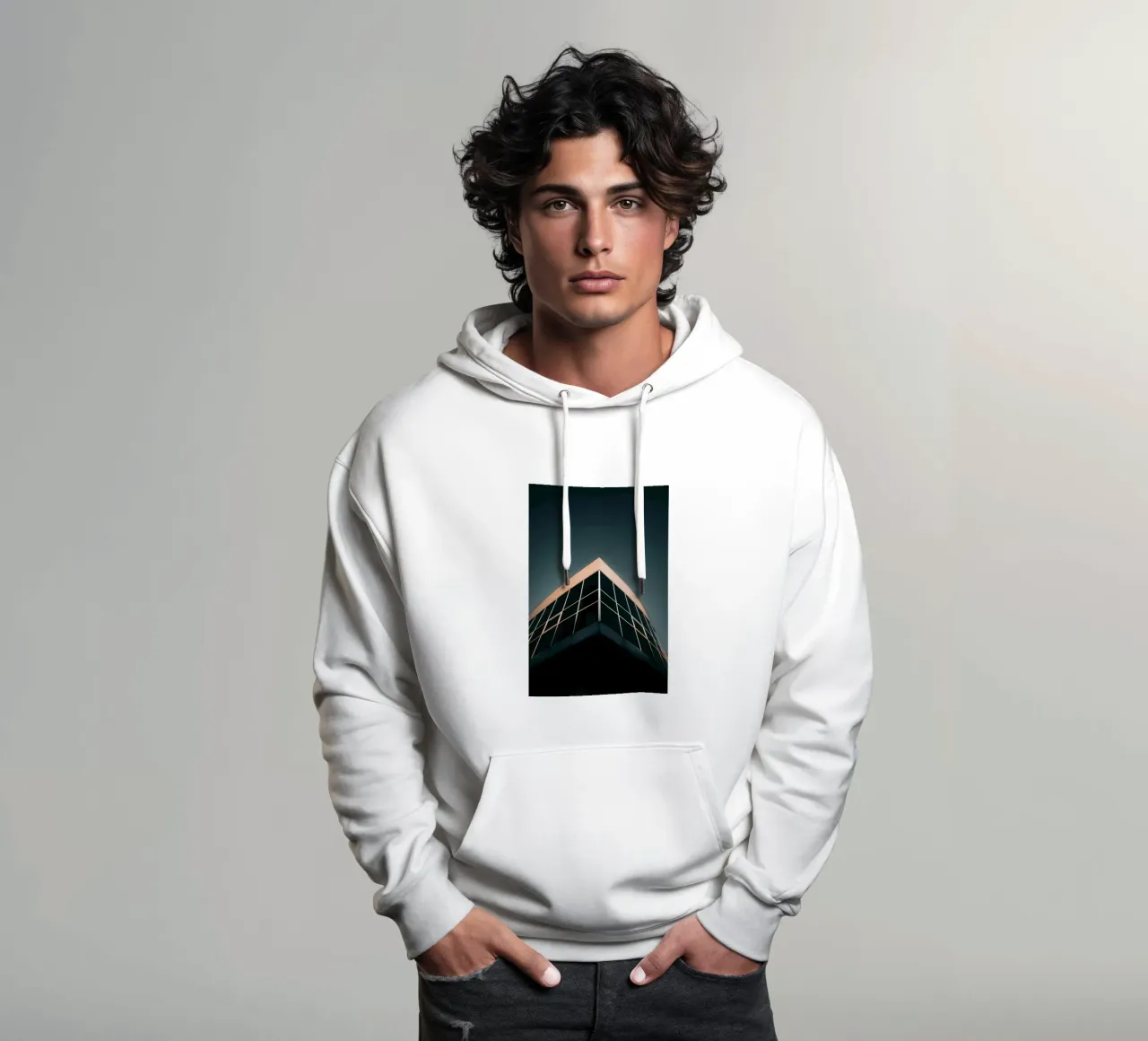Edificio di luce felpa con cappuccio da Earthly Visions