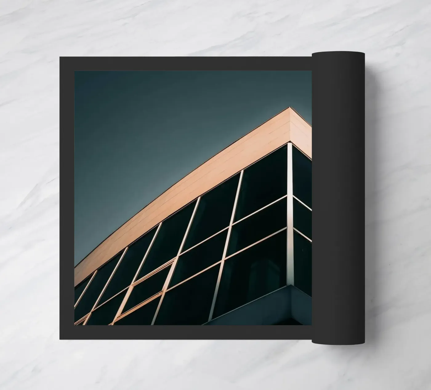 Gebäude des Lichts Fußmatte von Earthly Visions