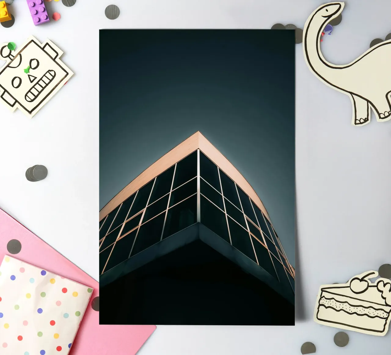 Edificio di luce foglio adesivo da Earthly Visions