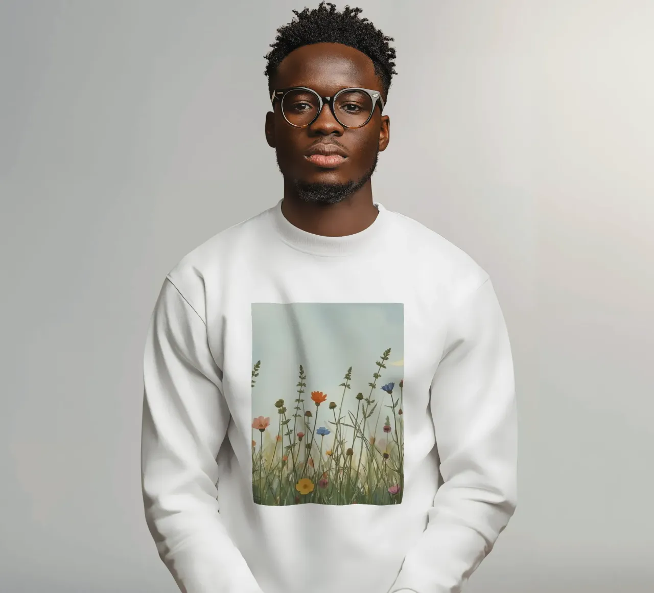 Fiori selvatici e mezzaluna felpa da DesignDoodle