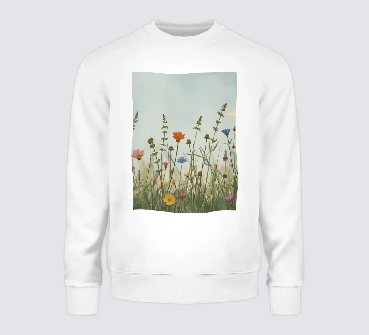 Fiori selvatici e mezzaluna felpa da DesignDoodle