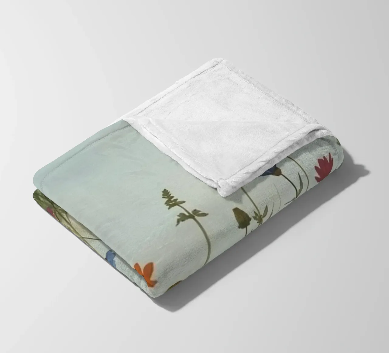 Fiori selvatici e mezzaluna coperta in pile da DesignDoodle
