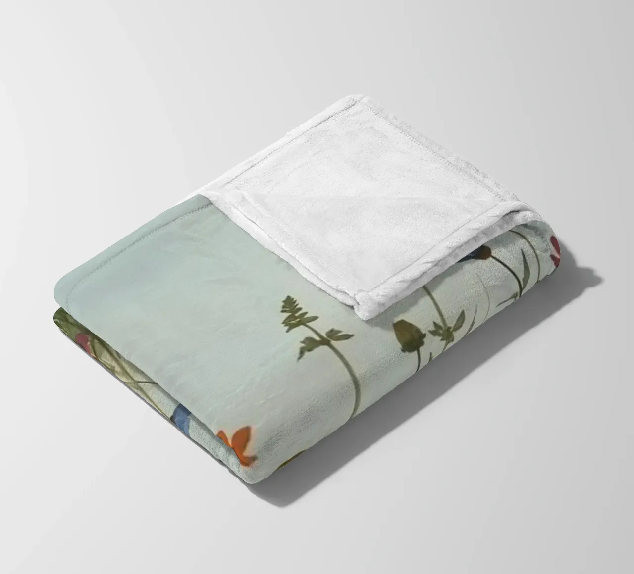 Fiori selvatici e mezzaluna coperta in pile da DesignDoodle
