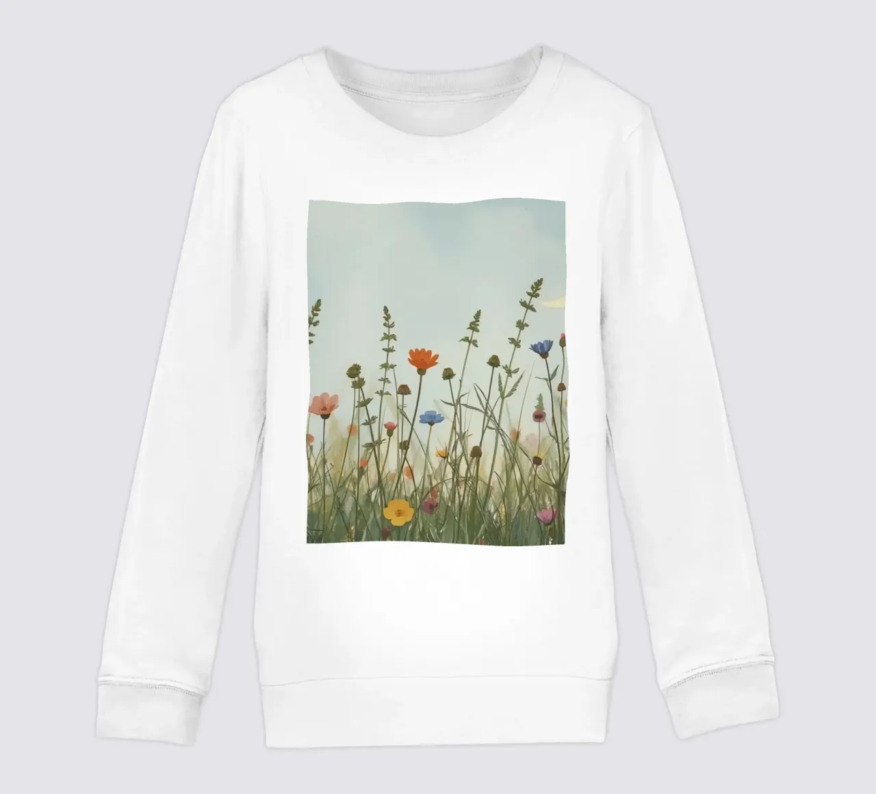 Fiori selvatici e mezzaluna felpa bambino da DesignDoodle
