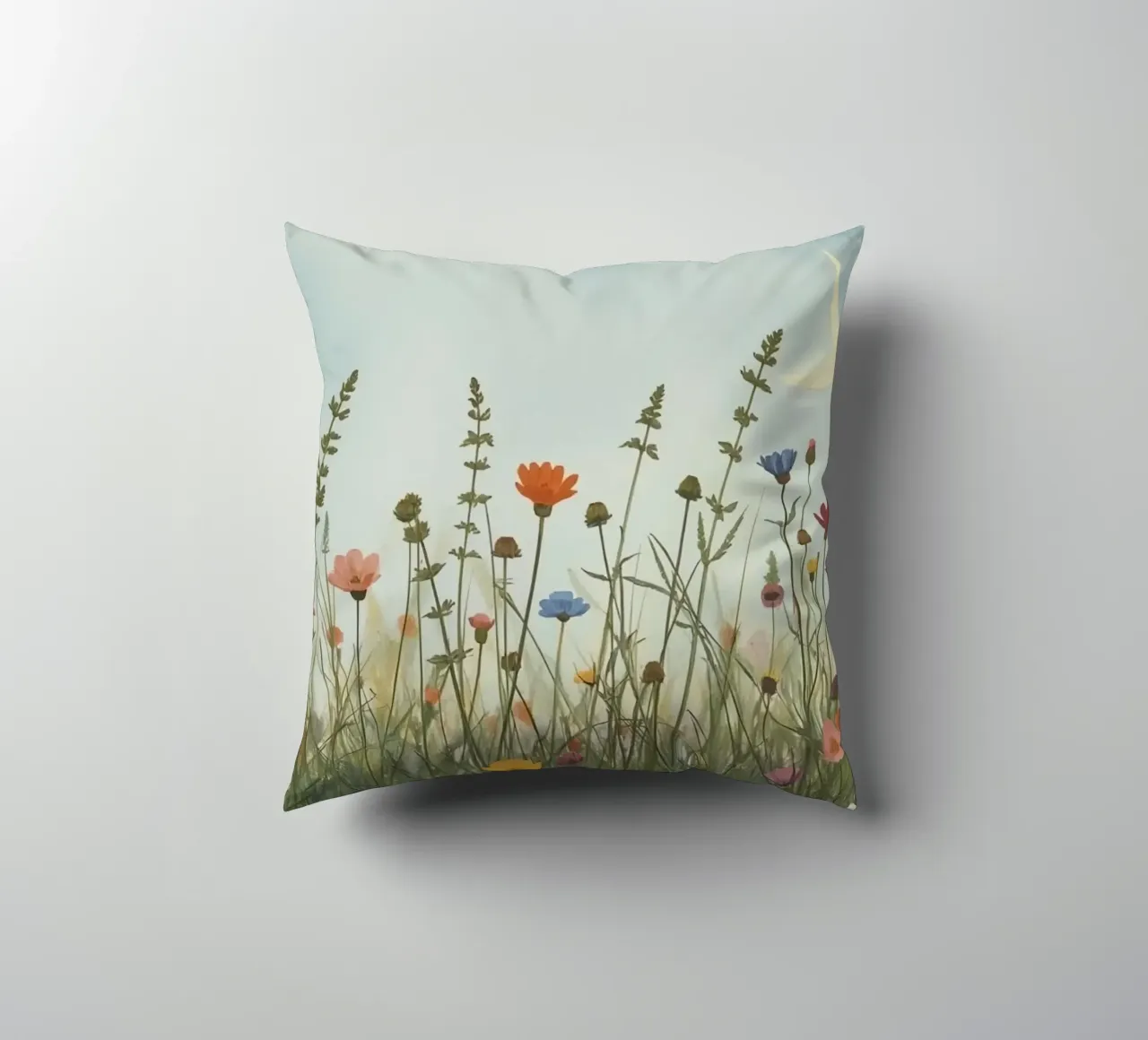 Fiori selvatici e mezzaluna cuscino da DesignDoodle