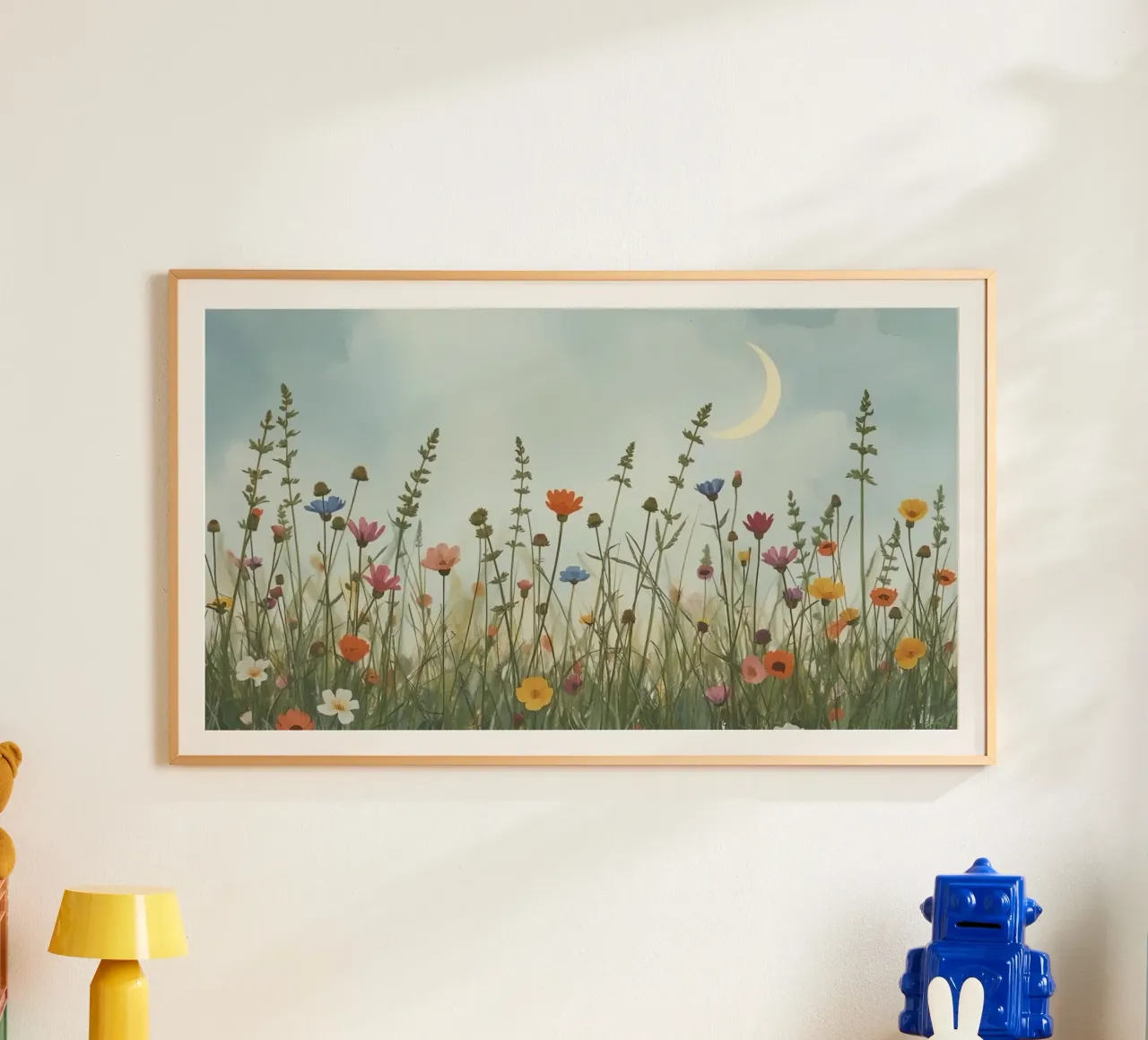 Fiori selvatici e mezzaluna carta hahnemühle da DesignDoodle