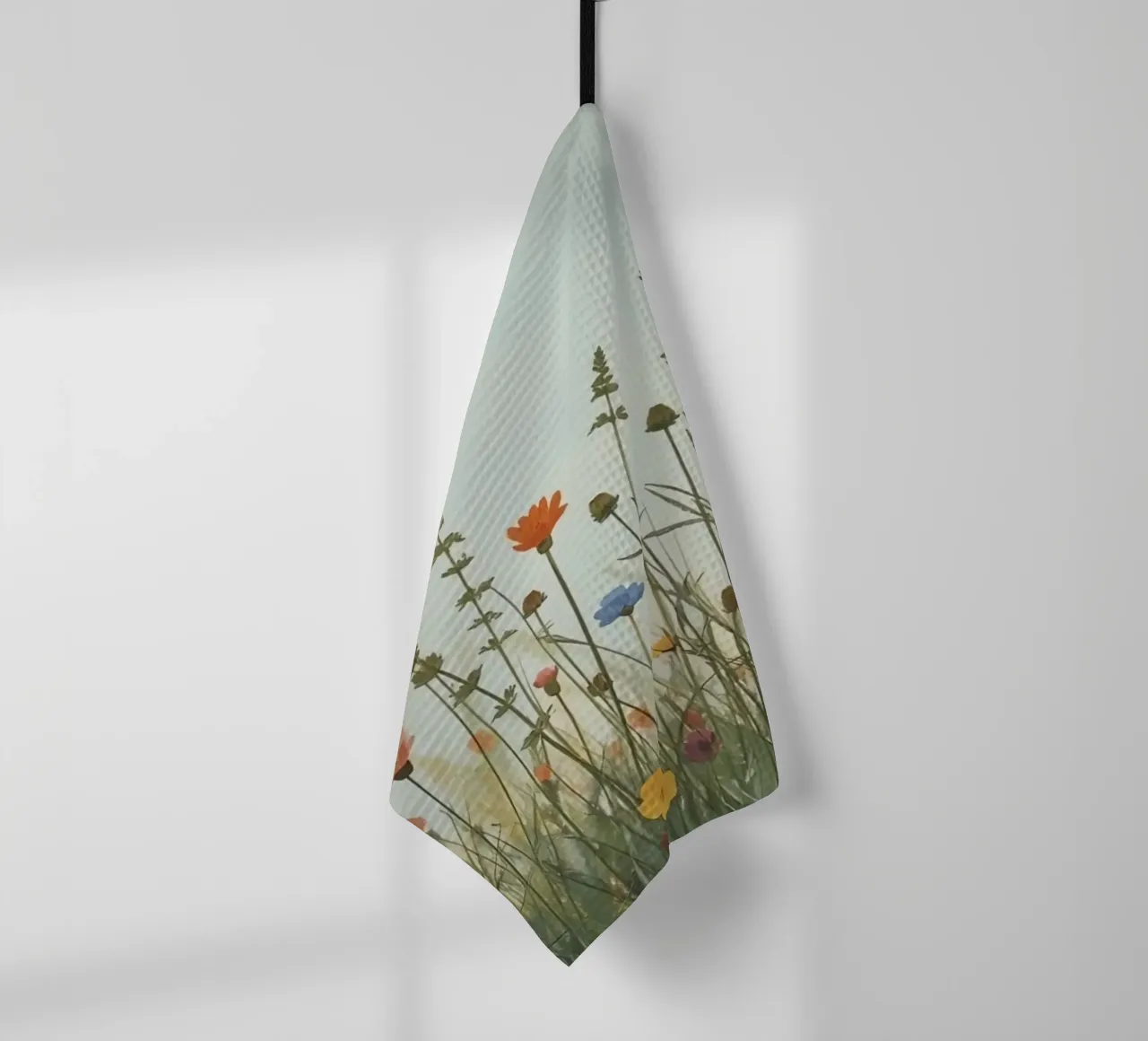 Fiori selvatici e mezzaluna canovaccio da cucina da DesignDoodle