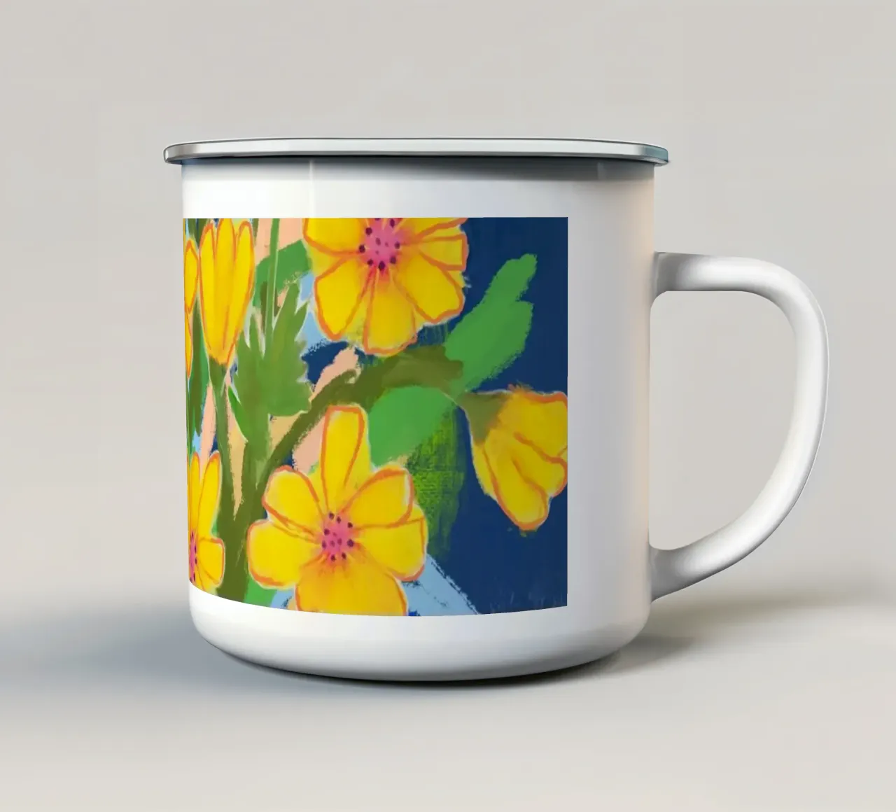 Flower Impression tazza in smalto da Petra Lang