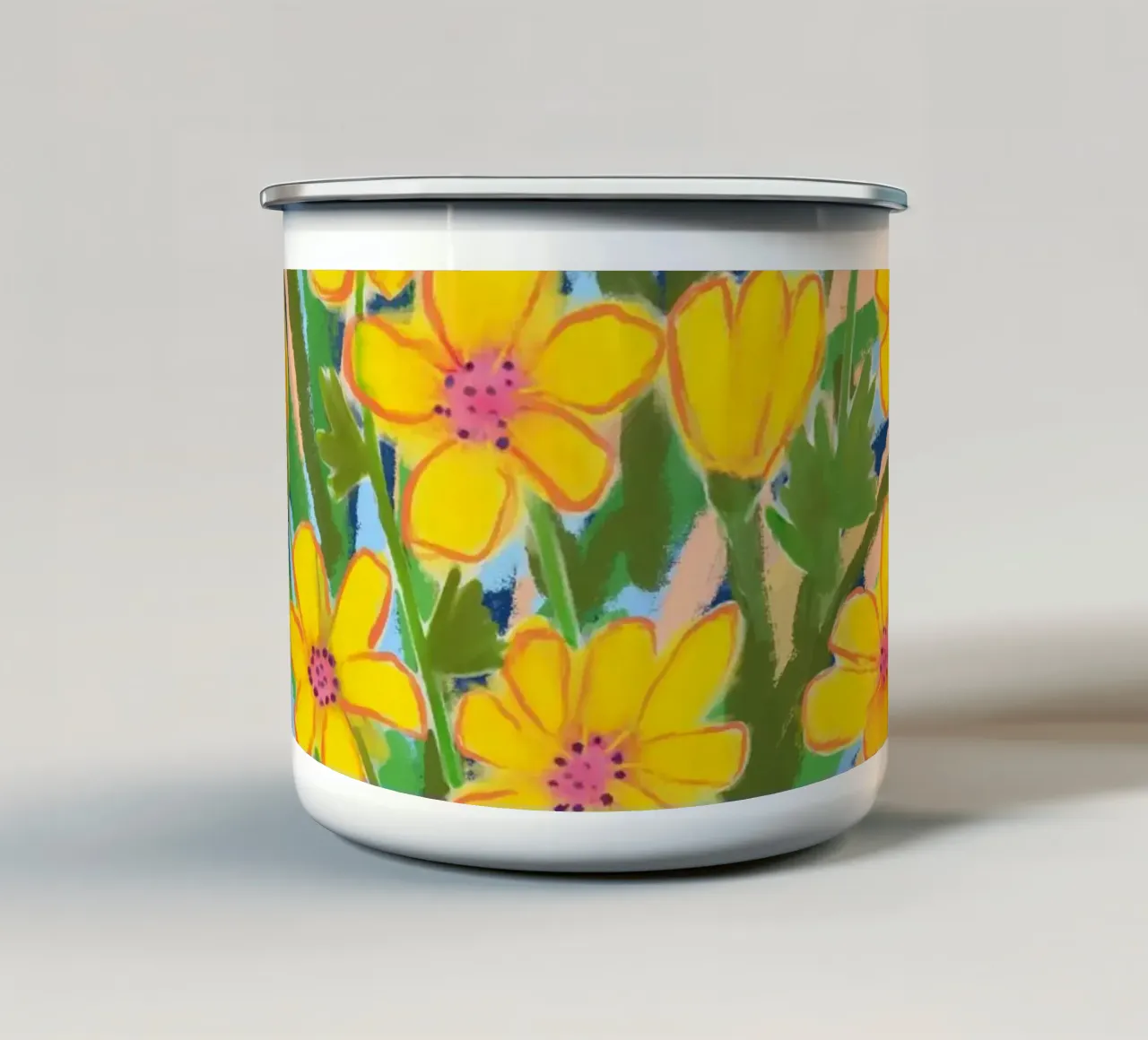 Flower Impression tazza in smalto da Petra Lang