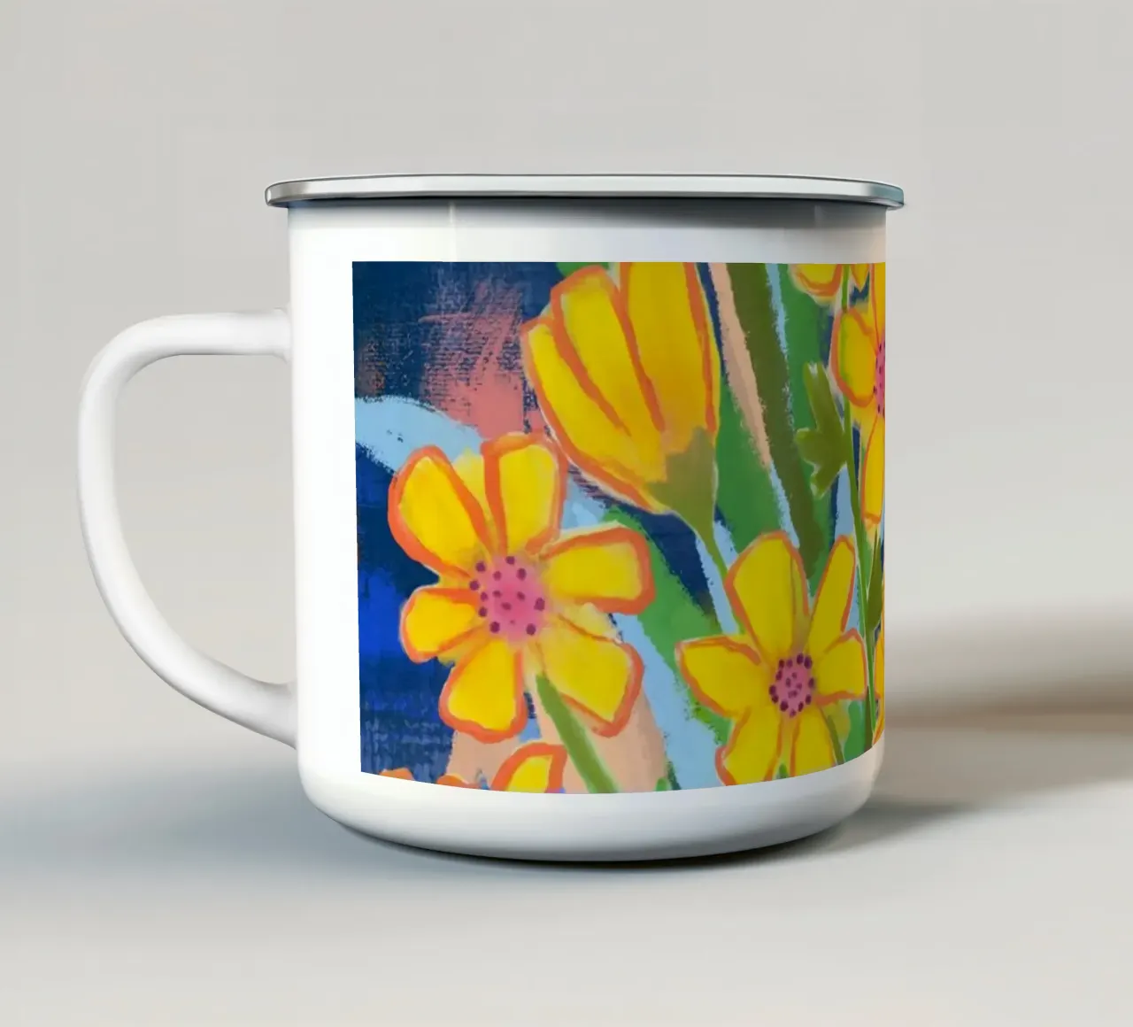 Flower Impression tazza in smalto da Petra Lang