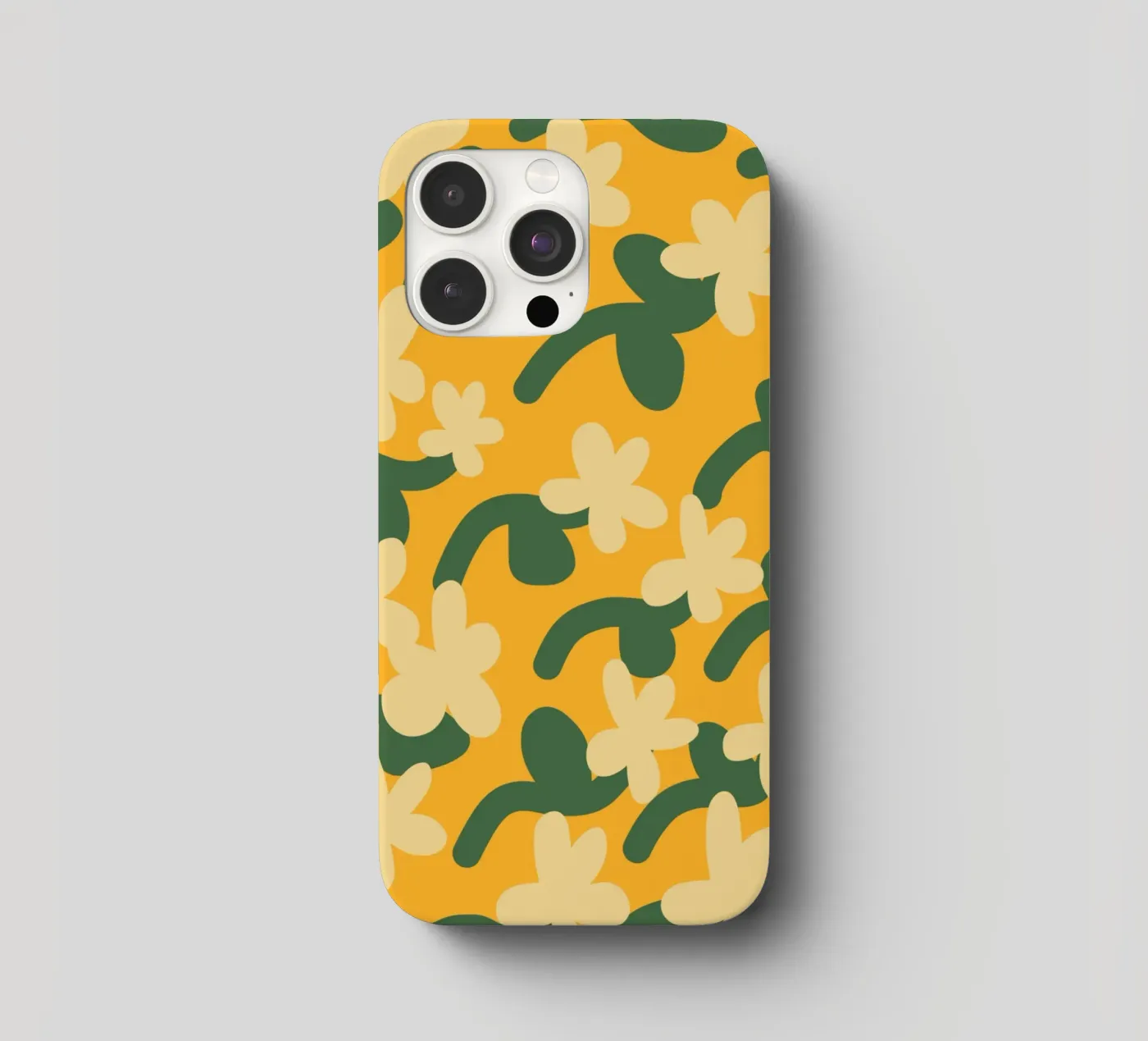 Motivo di ripetizione dei fiori gialli cover iphone da Little Dean
